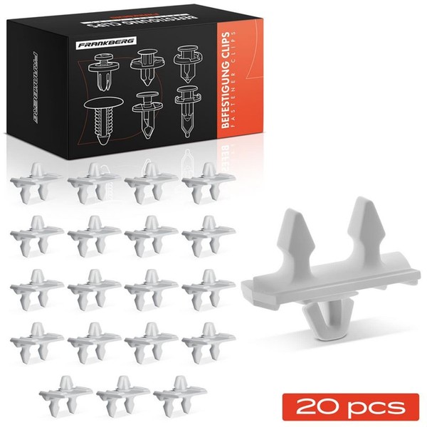 Frankberg 20X NYLON-CLIP Weiß Passend FüR Mercedes 124 190 E-KLASSE-image
