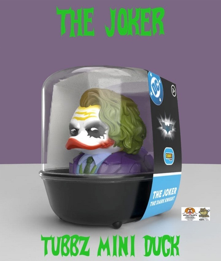 Tubbz Mini Duck Batman Dark Knight ~ The Joker ~ Tubbz Mini Rubber Duck