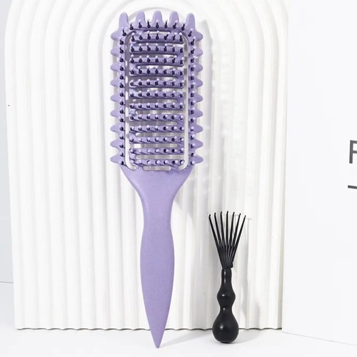 Curly Hair Brush Set 2PCS with Comb Cleaner Anti Breakage for Wigs - Picture 4 of 11