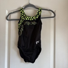 Black and Green Sequin GK Leotard. Apx Size Girls M