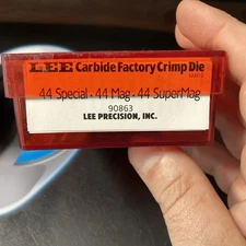 LEE 90863 Carbide Factory Crimp Die 44 Special 44 Magnum
