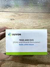 AUVON Dual Channel TENS Unit Muscle Stimulator 20 Modes w/ Pads