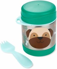 NEW:: Skip Hop Zoo Food Jar Insulated Food Jar Spork set PUG