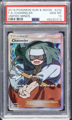 Channeler #232 2019 Pokemon Sun & Moon Unified Minds PSA 10