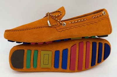 PAUL SMITH SPRINGFIELD LEDER / WILDLEDER SLIPPER SCHUHE HALBSCHUHE NEU MIT ETIKETT UK9 EU43 US10