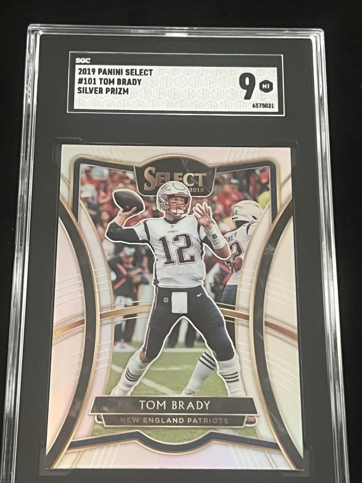 2019 Panini Select - Premier Level Tom Brady #101 Silver Prizm