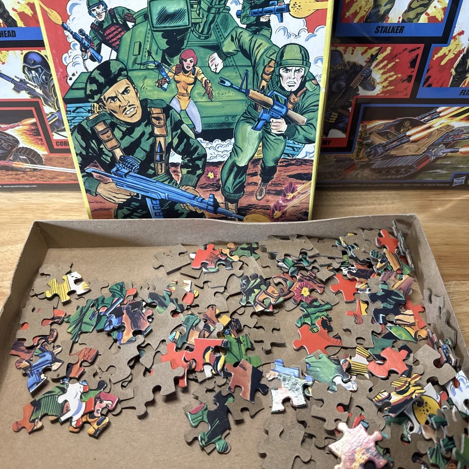 GI Joe Real American Hero Colorforms Play w Box Playboard 1982 Plus Puzzle !! - Image 4 of 4