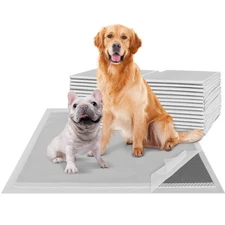 Charcoal Puppy Pads 28x34 (30-Count), Activated Carbon Dog Pads Extra Large,