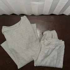 Fruit of the Loom 2-Piece Thermal Set Gray Size Medium Long Johns Base Layer