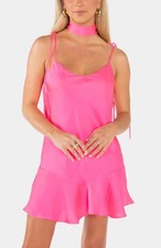 Show Me Your Mumu Uptown Tie Dress Vivid Pink