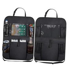 2PCS Car Backseat Organizer, with 6 Storage Pockets Black 