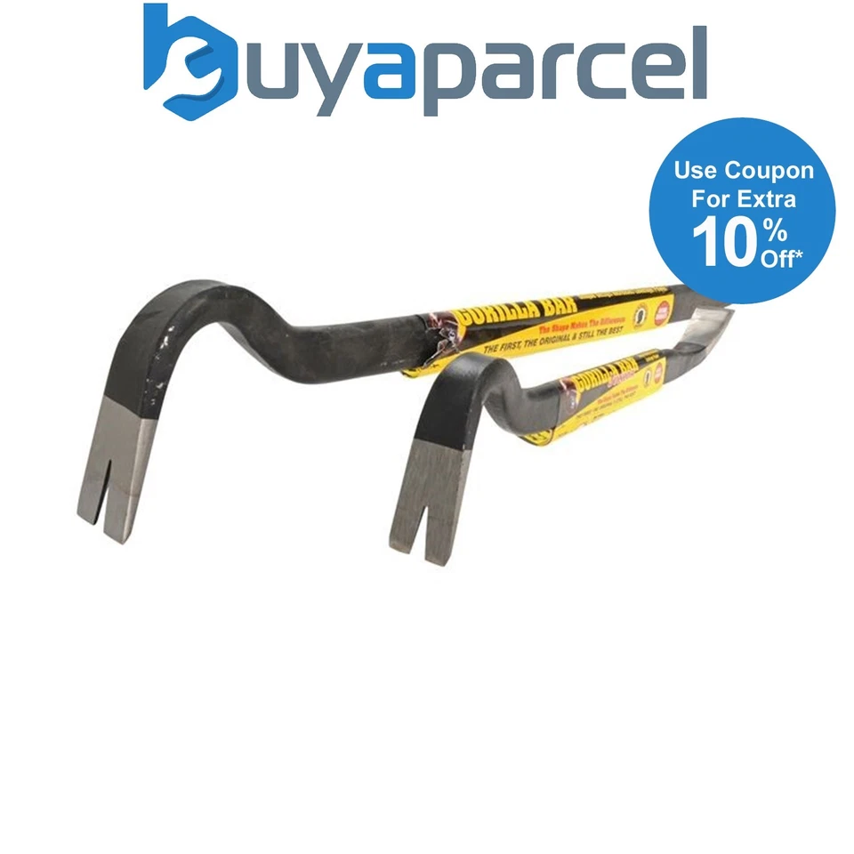 Roughneck ROU64400 Gorilla Wrecking Pry Crow Bar Twin Pack 14in 350mm 24in 450mm