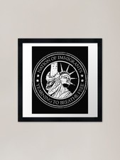 Image of Nation of Immigrants - American Sta Framed Wall Art Poster Canvas Print Picture