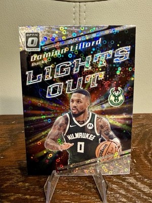 Panini Donruss Optic 23-24 Damian Lillard Bucks Lights Out #1 Fast Break Holo