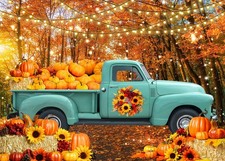 7x5FT Fall Photography Backdrop Autumn Harvest Pumpkin Patch Photo Background