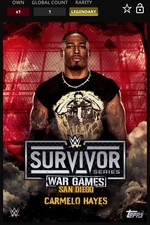 WWE Topps Slam Survivor Series DIGITAL Carmelo Hayes  Legendary 5 CC