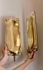 Pair of Mid-Century Swedish Brass Sconces
