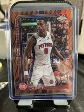 Topps 2025-26 Chrome Jalen Duren #57 Detroit Pistons Basketball NBA