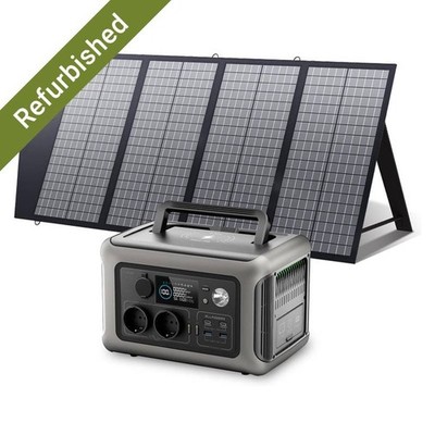 ALLPOWERS Powerstation 600W Solargenerator mit 140W Solarpanel Faltbares