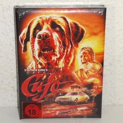 Blu-Ray Stephen King's Cujo (1983) Mediabook wattiert Director's Cut Uncut FSK18