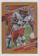 2021 Panini Donruss Optic Orange Prizm 55/199 Kareem Hunt #142 04u1