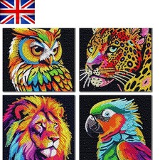 Creative 4-Pack 5D Diamond Painting Kits for Kids - Perfect Family Activity