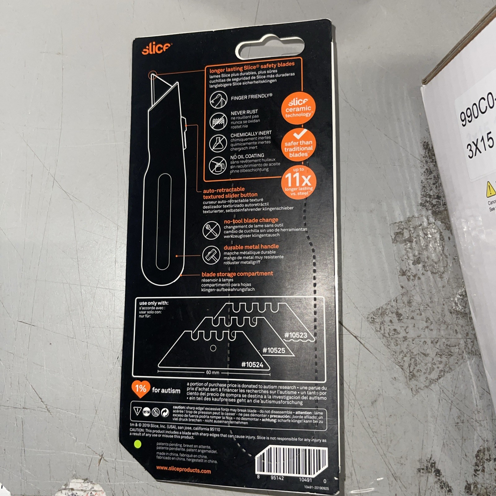 Slice Utility Knife Auto Retractable Metal Handle