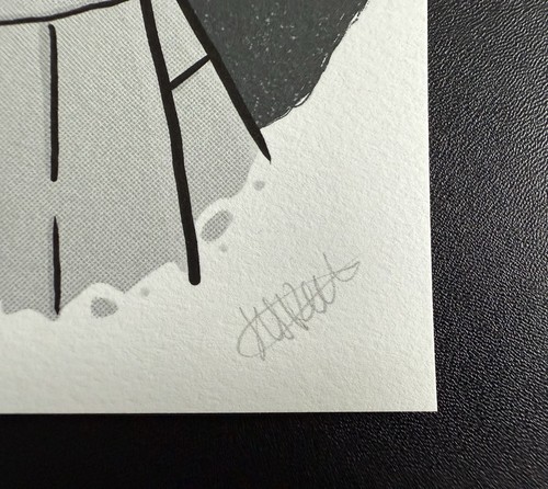 Astronaut Space Bear Signed and Numbered Art Print 35/50 Bottleneck Gallery - Picture 3 of 3