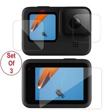 GoPro Hero 13, 12, 11, 10, 9 Black Tempered Glass Screen Protector LCD + Lens