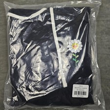 J. Balvin x Takashi Murakami Hoodie Medium MD Black Blanco Flower Colores Album
