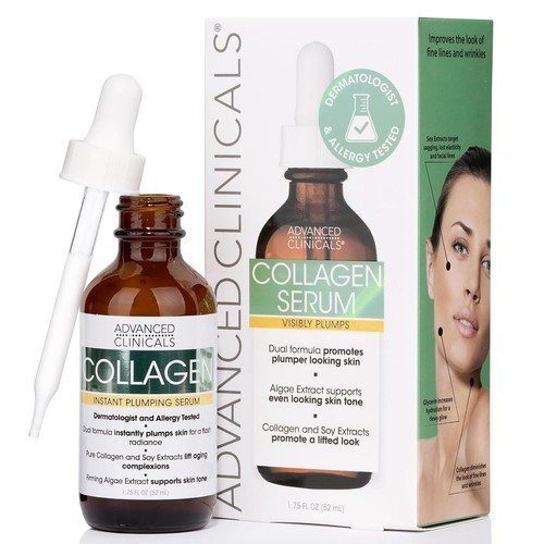 Hydrating Collagen Face Serum for Firmer Skin & Reduced Wrinkles - 1.75 Fl Oz - Picture 3 of 11