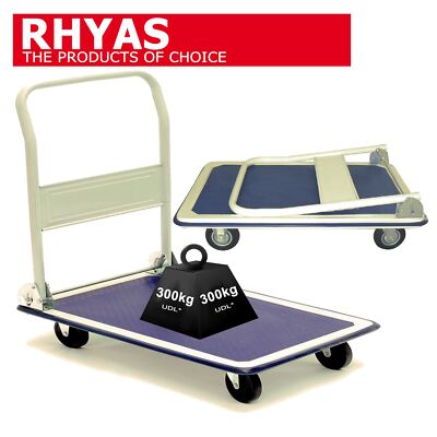 Rhyas Plattformwagen Wagen Schubkarrensack LKW 300kg Klappgriff