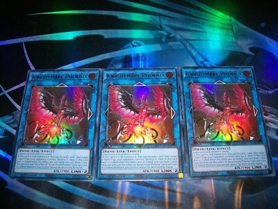 3x Knightmare Phoenix 1st Edition Ultra Rare RA03-EN042 Yu-Gi-Oh!