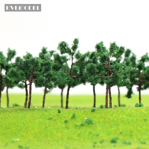 80pcs N Scale 1:160 Deep Green Trees 5cm Iron Wire Model Trains Layout D5027 - Picture 5 of 5