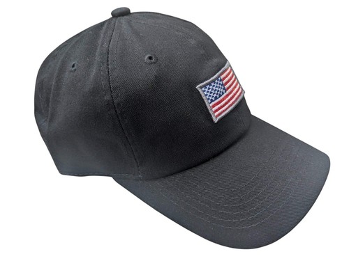 US Mini Flag Black Cotton Baseball Cap - Imagen 2 de 3