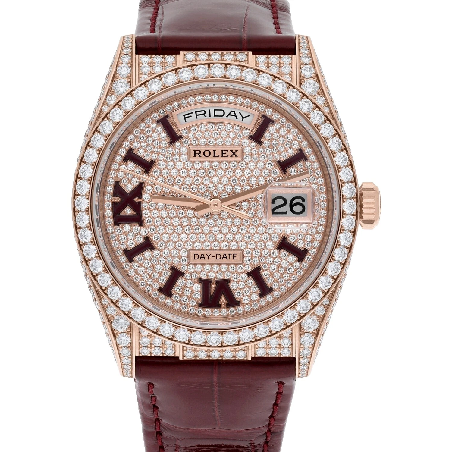 Rolex Leather Band Wristwatches