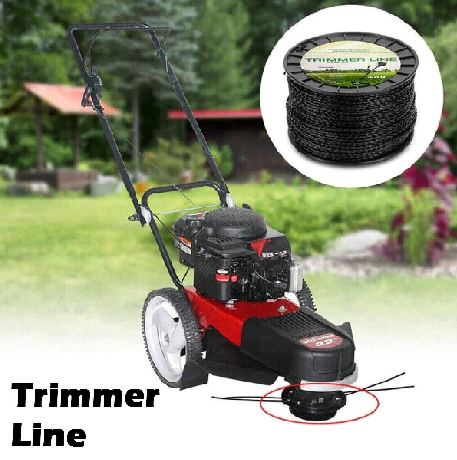 Replacement Trimmer Line 2.7MM x 264M Spiral Twist String Whipper