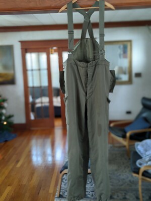 Vintage 1986 German Army All Weather Coveralls Snow Pants Size