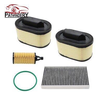 For Maserati Ghibli Levante Quattroporte 3.0L Air Filte Oil Filter Set W/Cap NEW
