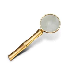 L'OBJET Bambou Magnifying Glass 24K Gold Plated 7X Magnification - DAC30