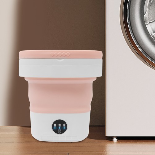 36w Mini Foldable Washing Machine For Small Clothes Sock 3/5/10mins Clean Mode