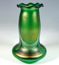 Art Nouveau Loetz Vase Decor Creta Smooth Silver Threads Um 1910 Height: 30CM