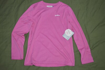 Magellan Girls Fish Gear Pink Graphic Print Long Sleeve T Shirt L NWT MSRP 14.99