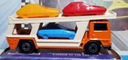 Matchbox Lesney Superfast #11 Car Transporter, Orange Cab, Black Base,W/Box +