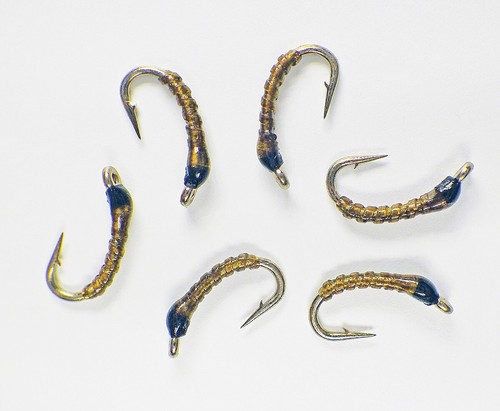 Mini Mac Midge San Juan Personalizado Ninfas Oliva - Premium Trucha Moscas Pesca con Mosca - Imagen 1 de 20