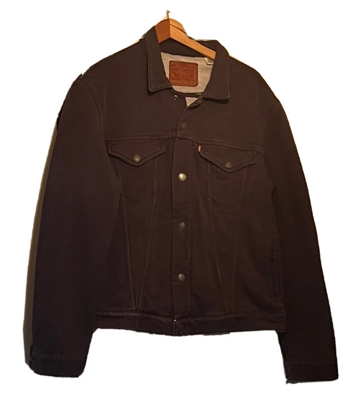 Levi's Commuter Trucker Jacket Button Up Men's Sz XL Gray Logo Buttons