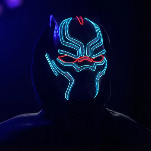 Avengers LED Light Mask Cosplay Spiderman Captain America Hulk Ironman Masks AU - Picture 5 of 23