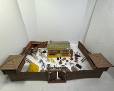 Marx Fort Apache Stockade Playset 3612 Original Box Incomplete