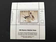 ICOLLECTZONE  US 1990 Washington WA5 Booklet Pane Duck Stamp VF NH