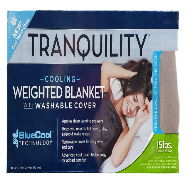 Tranquility Weighted Temperature Balancing Blanket Washable Cover 12